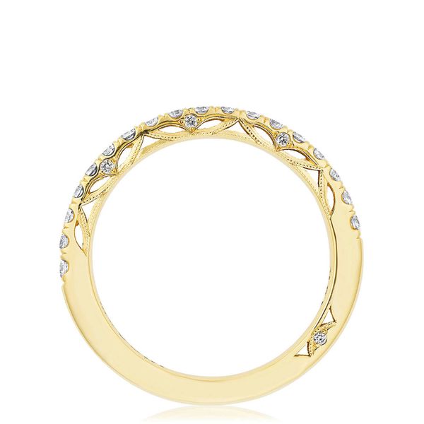 French Pav√© Diamond Wedding Band  Image 2 Quenan's Fine Jewelers Georgetown, TX