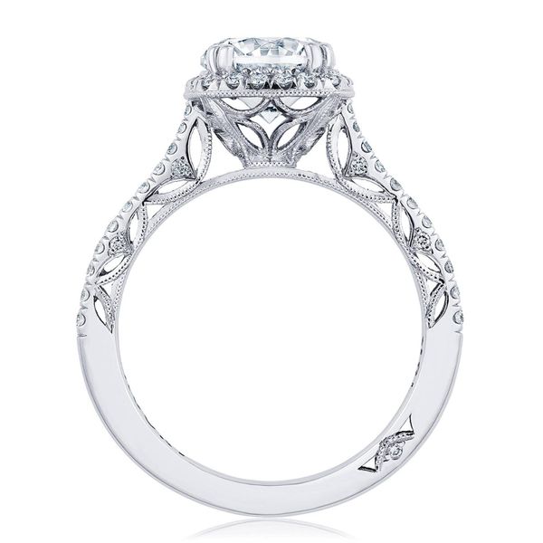 Cushion Bloom Engagement Ring Image 2 Di'Amore Fine Jewelers Waco, TX