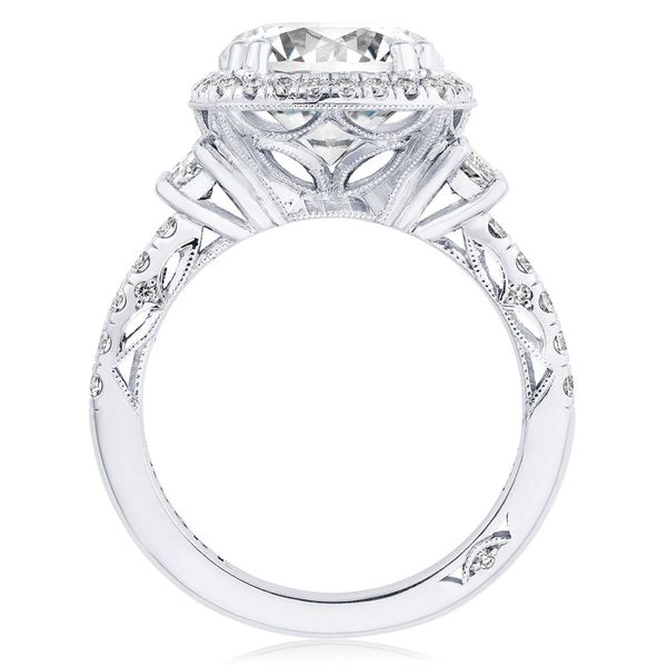 Oval 3-Stone Engagement Ring Image 2 Sather's Leading Jewelers Fort Collins, CO