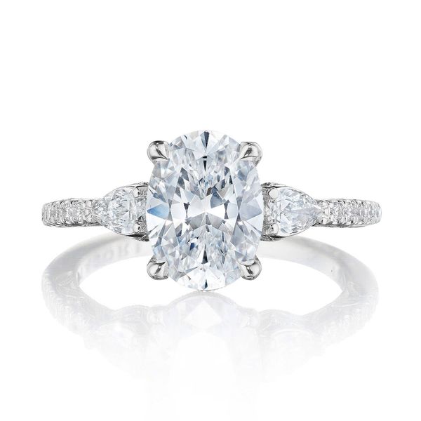 Oval 3-Stone Engagement Ring Sather's Leading Jewelers Fort Collins, CO