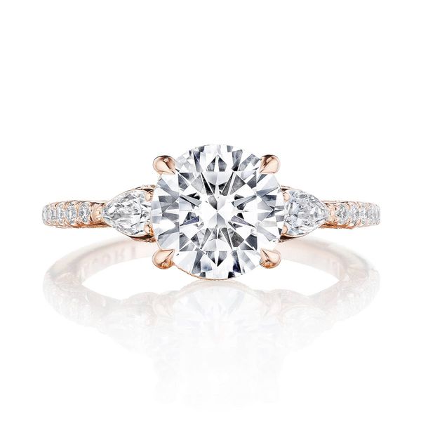Round 3-Stone Engagement Ring Baxter's Fine Jewelry Warwick, RI