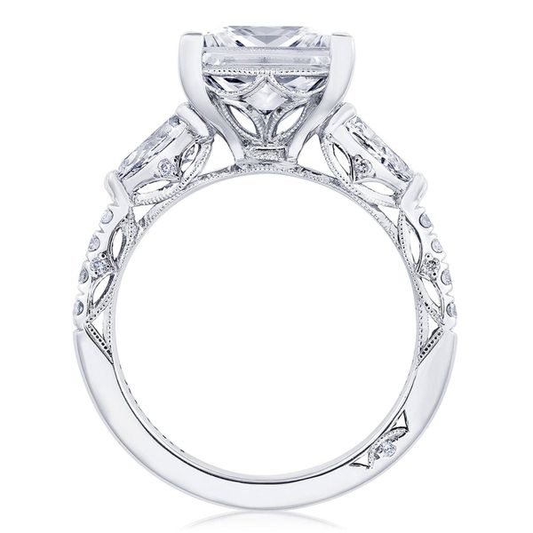 Princess 3-Stone Engagement Ring Image 2 Sather's Leading Jewelers Fort Collins, CO