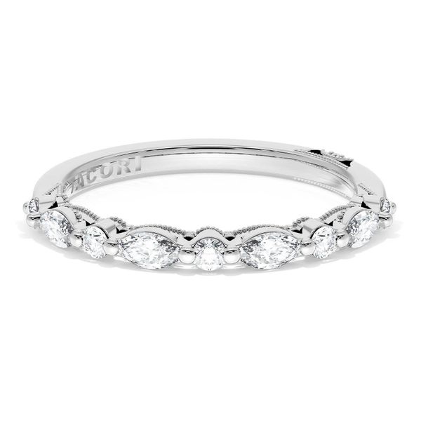 Marquise and Round Diamond Wedding Band, 2.20mm Image 2 Meyers Jewelers Grove City, OH