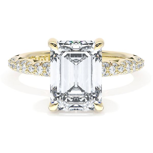 Emerald Bloom Engagement Ring Image 2 Harris Jeweler Troy, OH