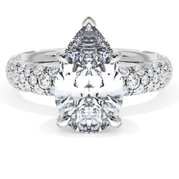 Pear Bloom Engagement Ring Image 2 Harris Jeweler Troy, OH