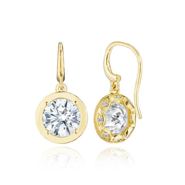 Diamond French Wire Earring - 4.08ct Image 2 Di'Amore Fine Jewelers Waco, TX