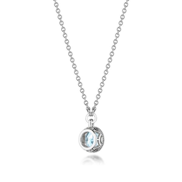 Sky Blue Topaz Necklace - 0.7ct Image 2 Quenan's Fine Jewelers Georgetown, TX