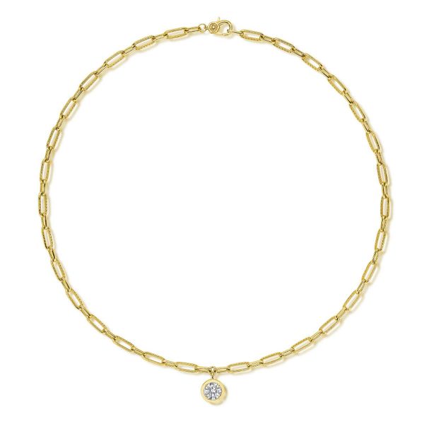 Petite Diamond Link Necklace - 1.54ct Image 2 Baxter's Fine Jewelry Warwick, RI