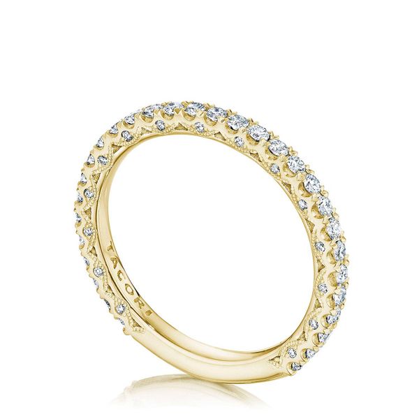 French Pav√© Diamond Wedding Band - 2mm Image 3 D. Geller & Son Jewelers Atlanta, GA