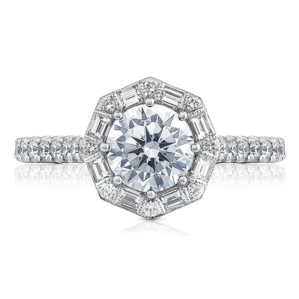 Round Bloom Engagement Ring Cornell's Jewelers Rochester, NY