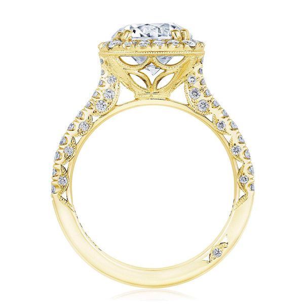Round with Cushion Bloom Engagement Ring Image 2 Di'Amore Fine Jewelers Waco, TX