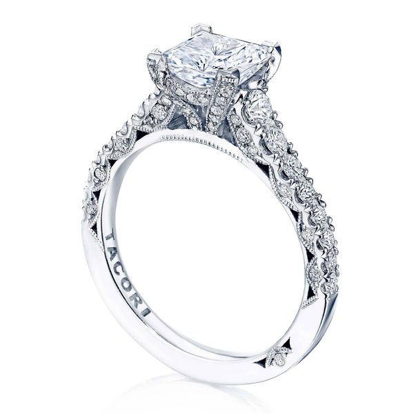 Princess Solitaire Engagement Ring Image 3 Sather's Leading Jewelers Fort Collins, CO