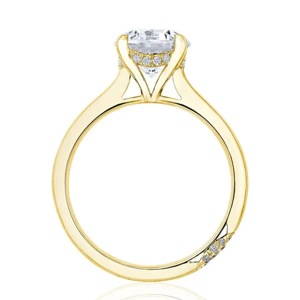 HRR2365 Modern Round Cut Solitaire Diamond Ring