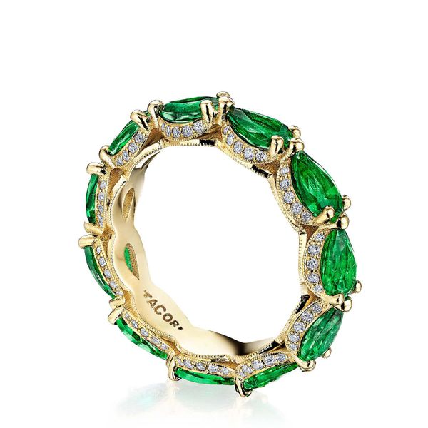 Marquise Cut Emerald Eternity Band Image 3 Simon Jewelers High Point, NC