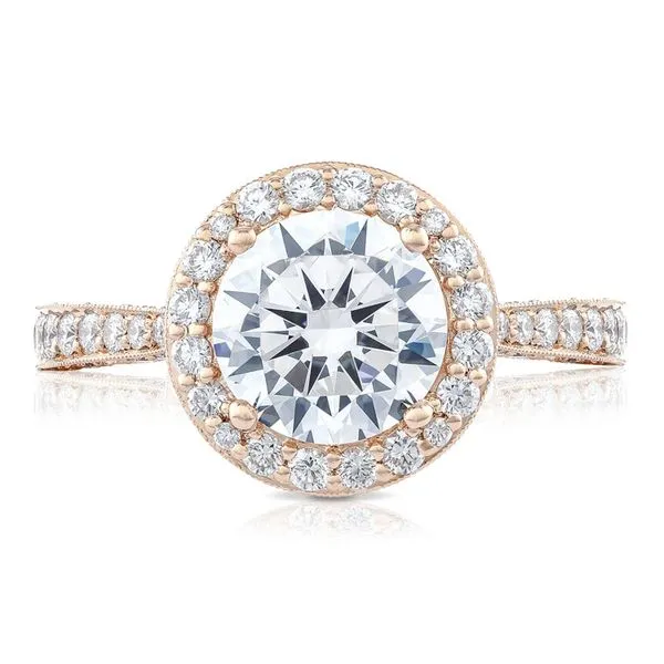 Tacori Round Bloom Engagement Ring HT2650RD8PK | Sather's Leading ...