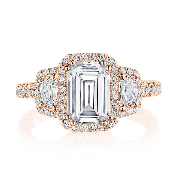 Emerald 3-Stone Engagement Ring Comstock Jewelers Edmonds, WA