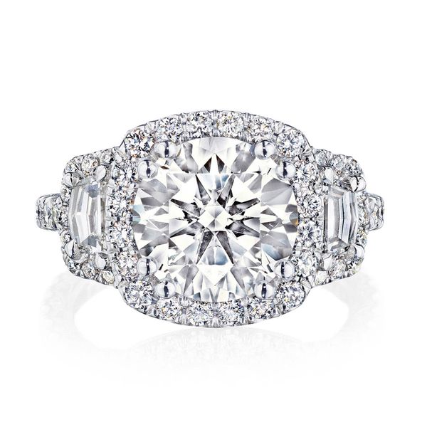 Round 3-Stone Engagement Ring Comstock Jewelers Edmonds, WA