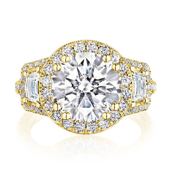 Round 3-Stone Engagement Ring Comstock Jewelers Edmonds, WA
