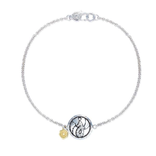 Tacori Pav√© Monogram Chain Bracelet SB196J, Sather's Leading Jewelers