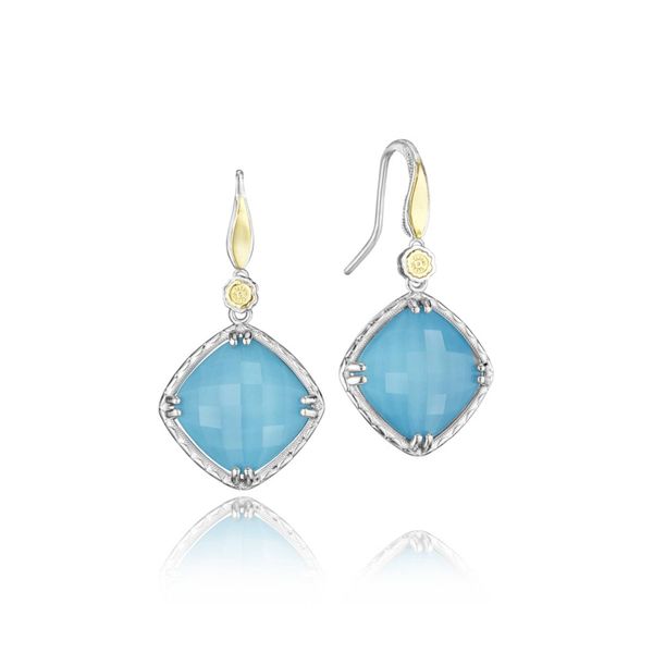 Solitaire Gem Drop Earrings featuring Neo-Turquoise  Comstock Jewelers Edmonds, WA
