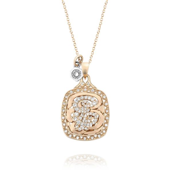 Monogram Initial Pendant in Rose Gold Your Jewelry Box Altoona, PA