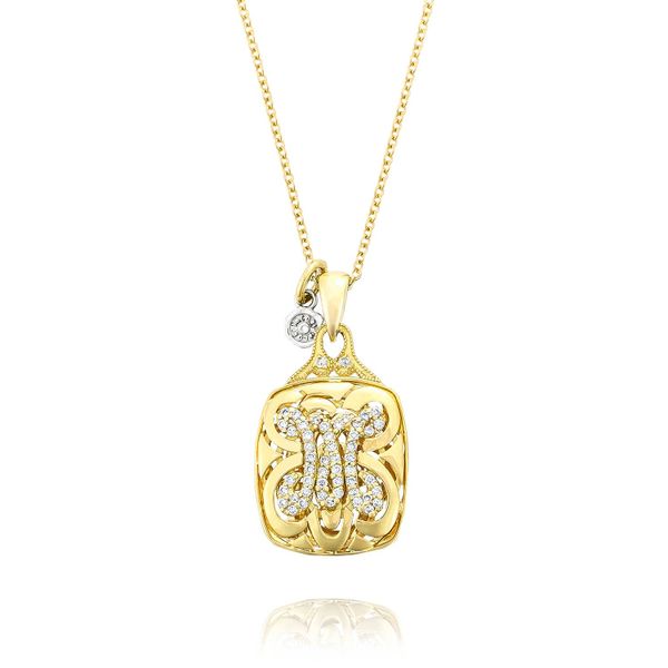 Petite Initial Pendant in Yellow Gold Your Jewelry Box Altoona, PA