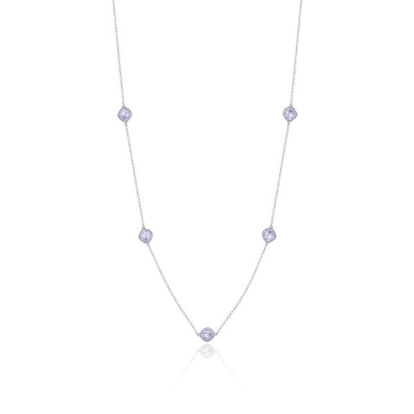 5-station necklace with Rose Amethyst Comstock Jewelers Edmonds, WA