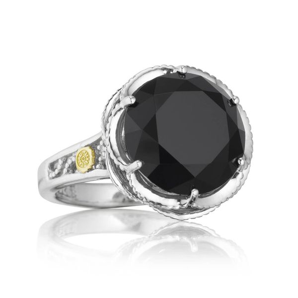 Crescent Gem Ring featuring Black Onyx Comstock Jewelers Edmonds, WA