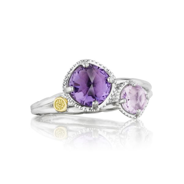 Budding Brilliance Duo Ring featuring Assorted Gemstones  Comstock Jewelers Edmonds, WA