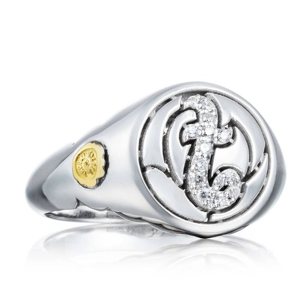 Pavé Monogram Ring Cornell's Jewelers Rochester, NY