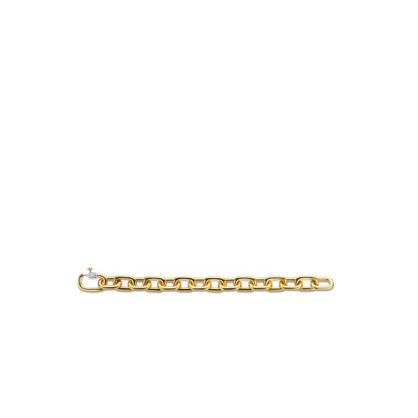 Ti Sento Yellow Gold Chunky Chain Link Necklace