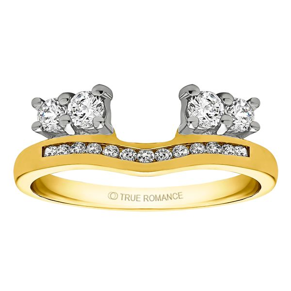 Classic Cathedral Wedding Band Guard Yellow Plated Sterling Silver Ring  Enhancer With 1.0ct Cubic Zirconia - Etsy