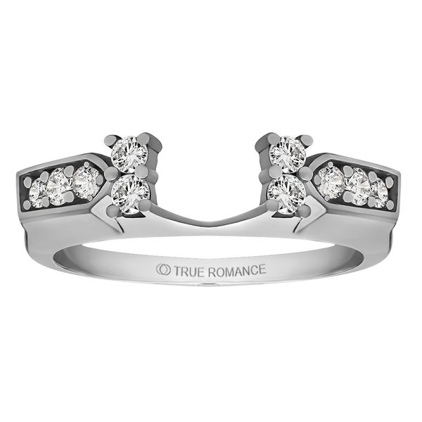 True Romance Diamond Ring Wrap/Enhancer RW079TT/J 14KW Olean | Ask Design  Jewelers | Olean, NY