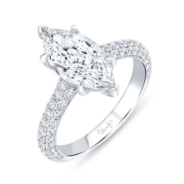 Uneek Signature Collection 3-Sided Marquise Diamond Engagement Ring Diamond Showcase Longview, WA