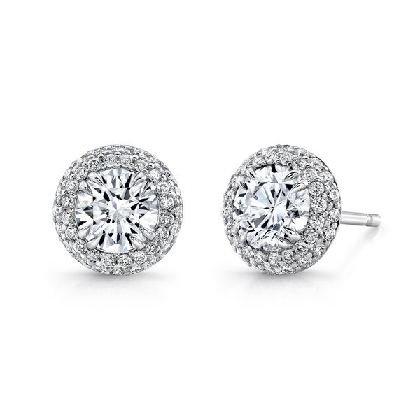 Uneek Stud Diamond Earrings Mystique Jewelers Alexandria, VA