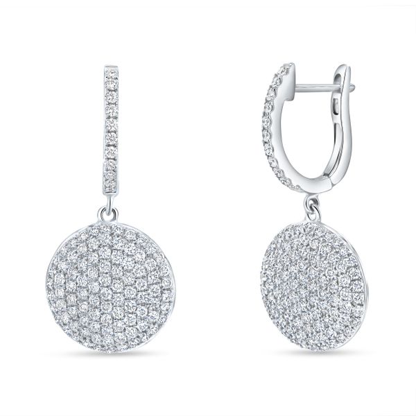 Uneek Diamond Dangling Hoop Earrings Javeri Jewelers Inc Frisco, TX