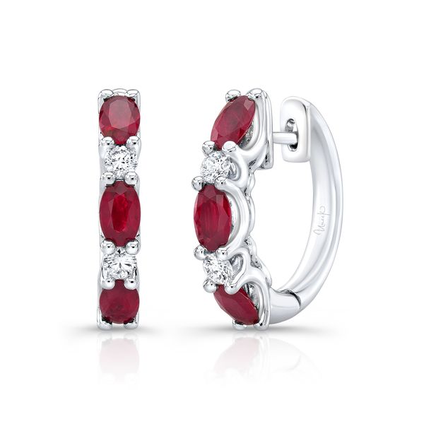 Uneek Ruby Diamond Earrings Javeri Jewelers Inc Frisco, TX