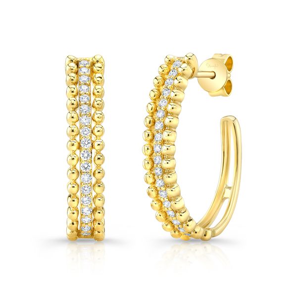 Uneek Diamond Hoop Earrings D. Geller & Son Jewelers Atlanta, GA