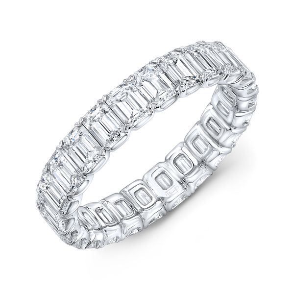 Uneek Emerald Cut Diamond Eternity Ring D. Geller & Son Jewelers Atlanta, GA