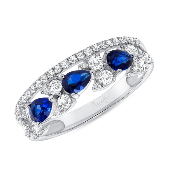Uneek Blue Sapphire Diamond Fashion Ring Mystique Jewelers Alexandria, VA