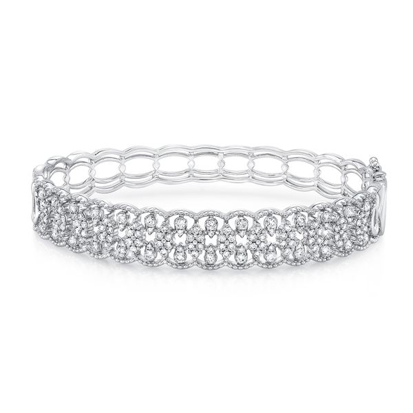 Uneek Broderie Anglaise II Open Lace Diamond Bangle Bracelet, Parris  Jewelers