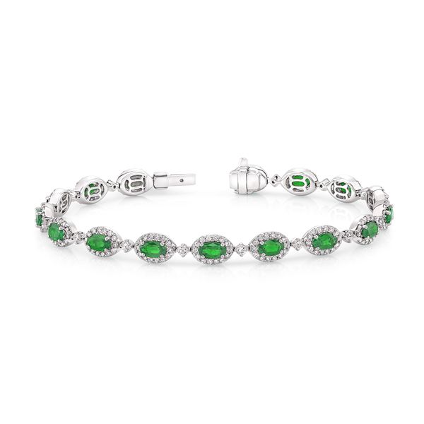 Uneek Emerald Diamond Bracelet Pickens Jewelers, Inc. Atlanta, GA