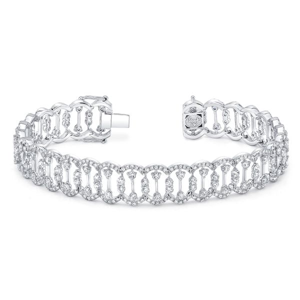 Uneek Coralline Open Lace Diamond Bracelet Brummitt Jewelry Design Studio LLC Raleigh, NC