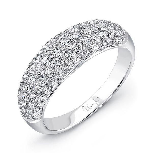 Uneek Pave Set Diamond Ring Small Brummitt Jewelry Design Studio LLC Raleigh, NC
