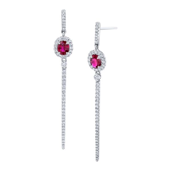 Uneek Ruby Diamond Earrings Javeri Jewelers Inc Frisco, TX