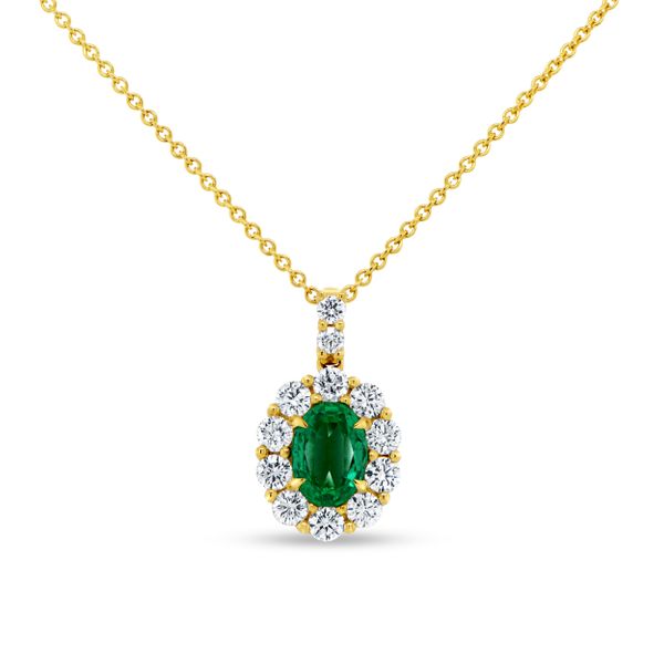 Uneek Drop Precious Halo Diamond Pendant Mystique Jewelers Alexandria, VA