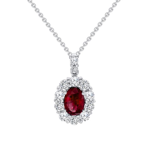 Uneek Oval Diamond Pendant Pickens Jewelers, Inc. Atlanta, GA