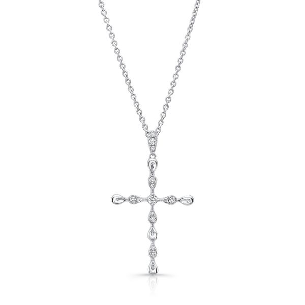Uneek Petite Cross Pendant with 0.15 Carats of Diamonds D. Geller & Son Jewelers Atlanta, GA