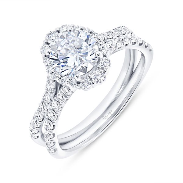 Uneek Round Diamond Engagement Ring Parris Jewelers Hattiesburg, MS