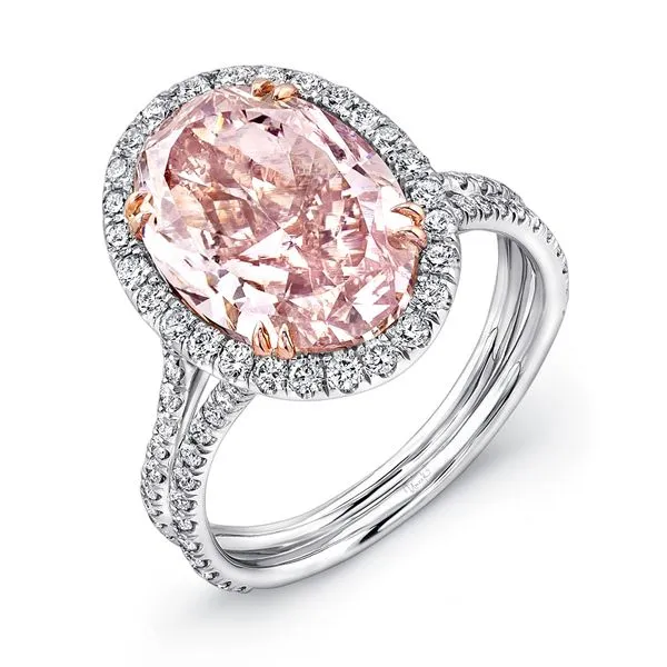 Pink oval diamond Clearance